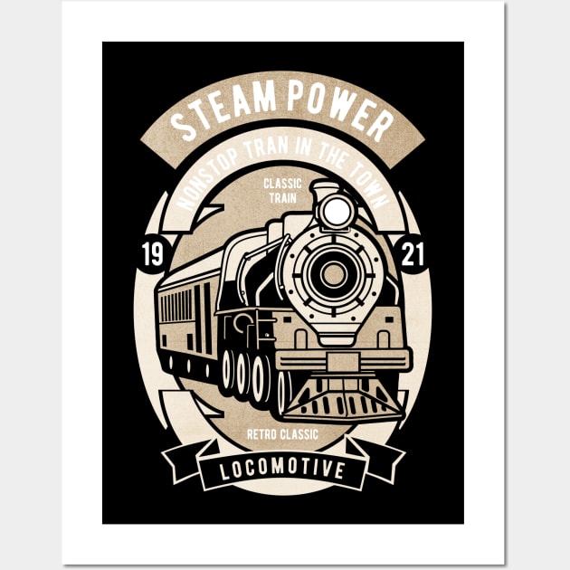 Steam Power Wall Art by Tempe Gaul